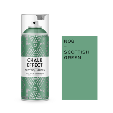 Χρώμα Κιμωλίας σε Spray Chalk Effect Scottish Green No 8, 400ml